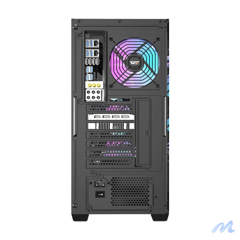 Darkflash DS900WD computer case (black) + 4 fans