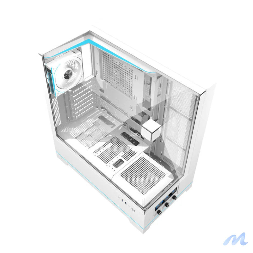 Darkflash DY450 PRO computer case (white) + 1 fan