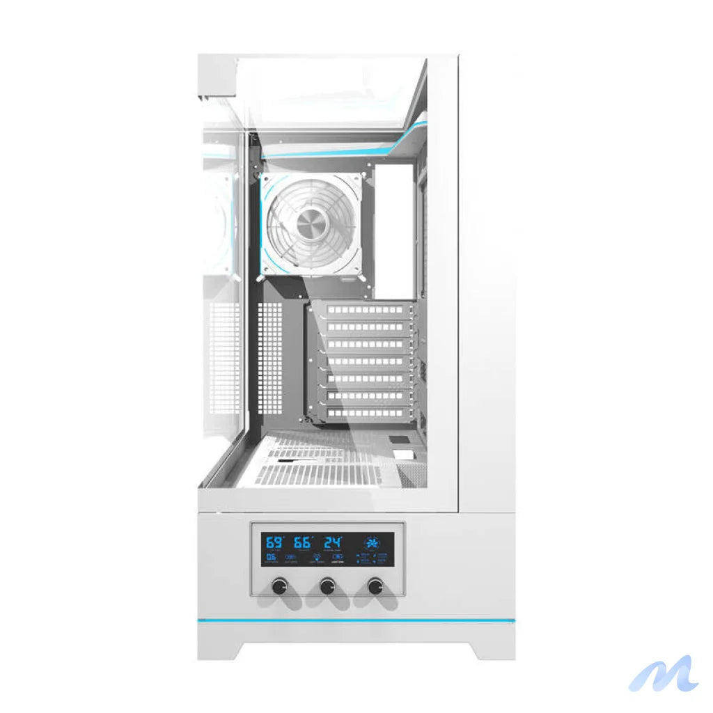 Darkflash DY450 PRO computer case (white) + 1 fan