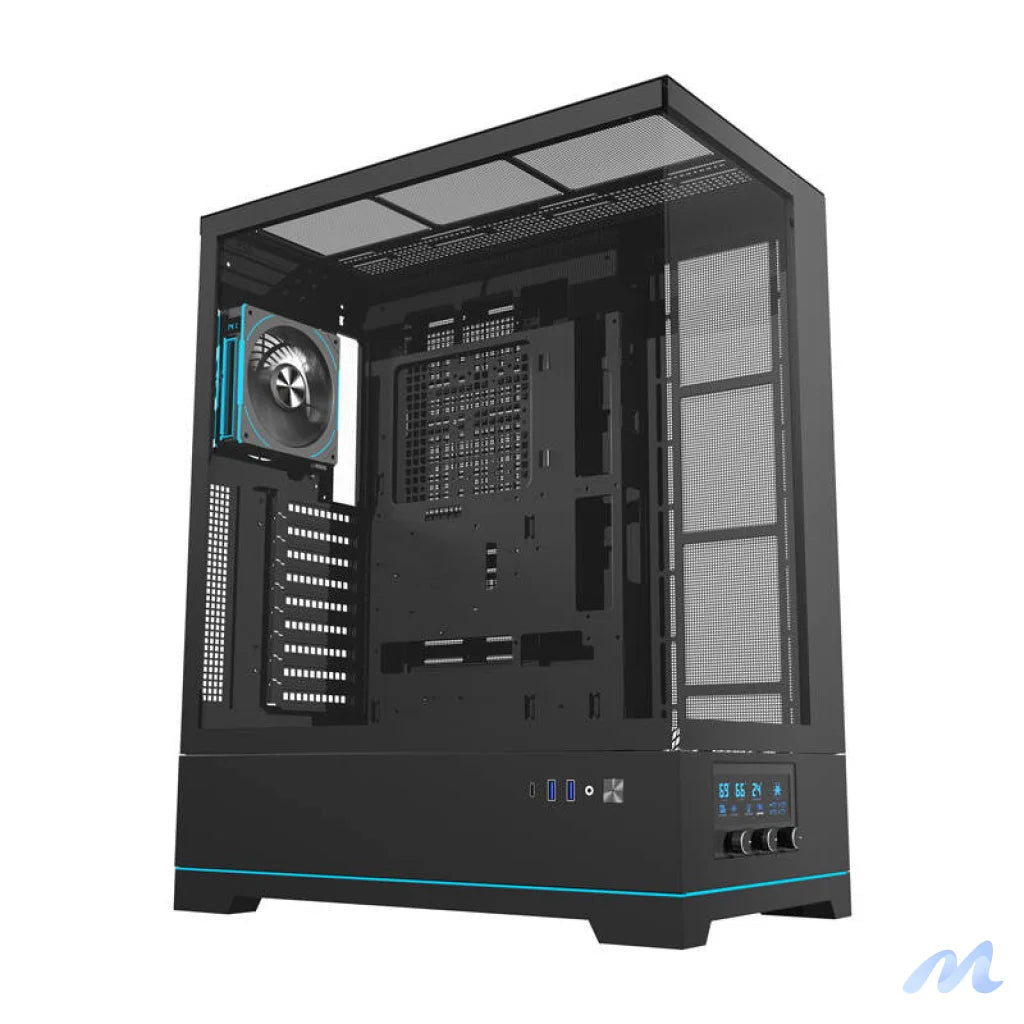Darkflash DY451L PRO computer case (black) + 1 fan