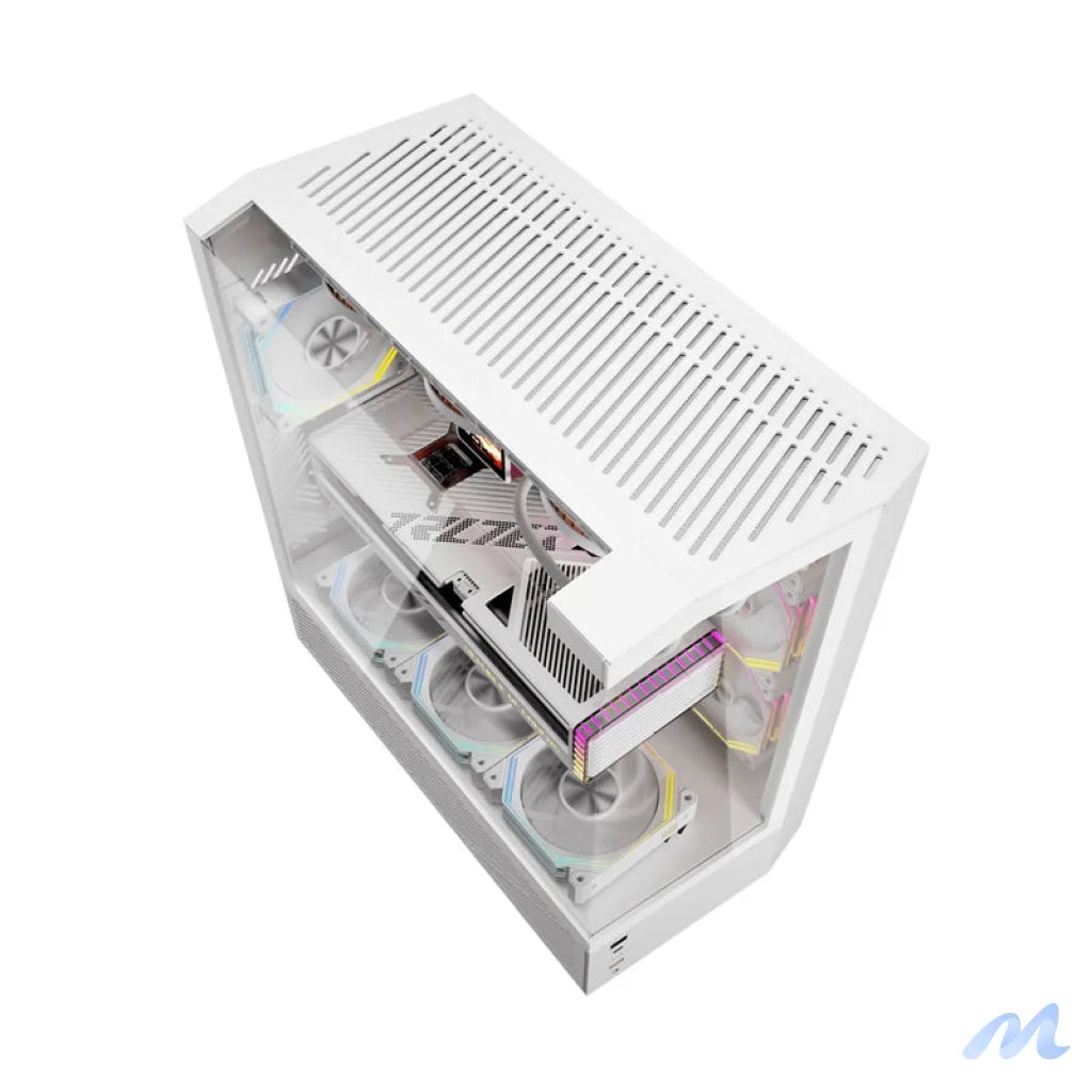 Darkflash DY460 computer case (White) + 4 ARGB fans