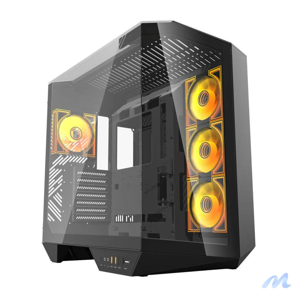 Darkflash DY470 computer case (black) + 4 fans