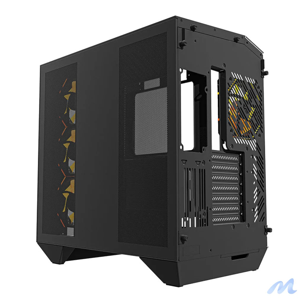 Darkflash DY470 computer case (black) + 4 fans + GPU bracket
