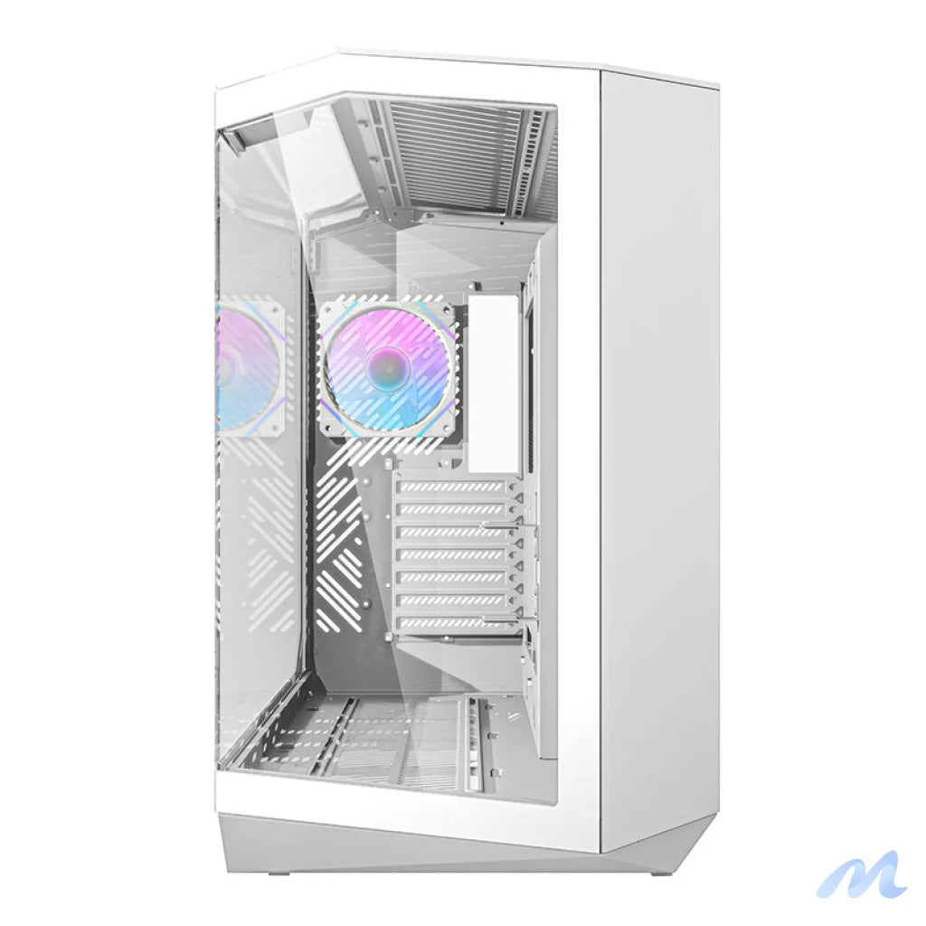 Darkflash DY470 computer case (white) + 4 fans + GPU bracket