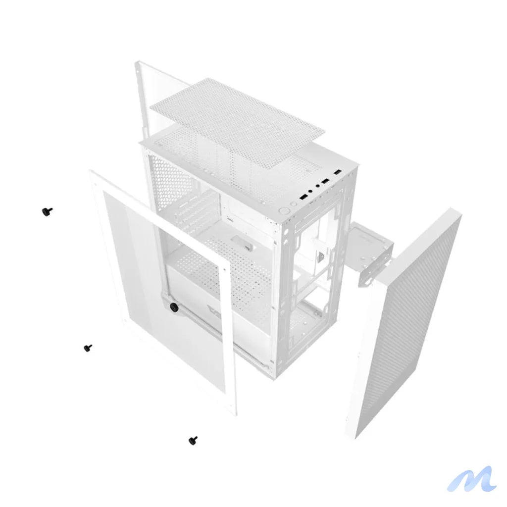 Darkflash M305 computer case without fans (White)