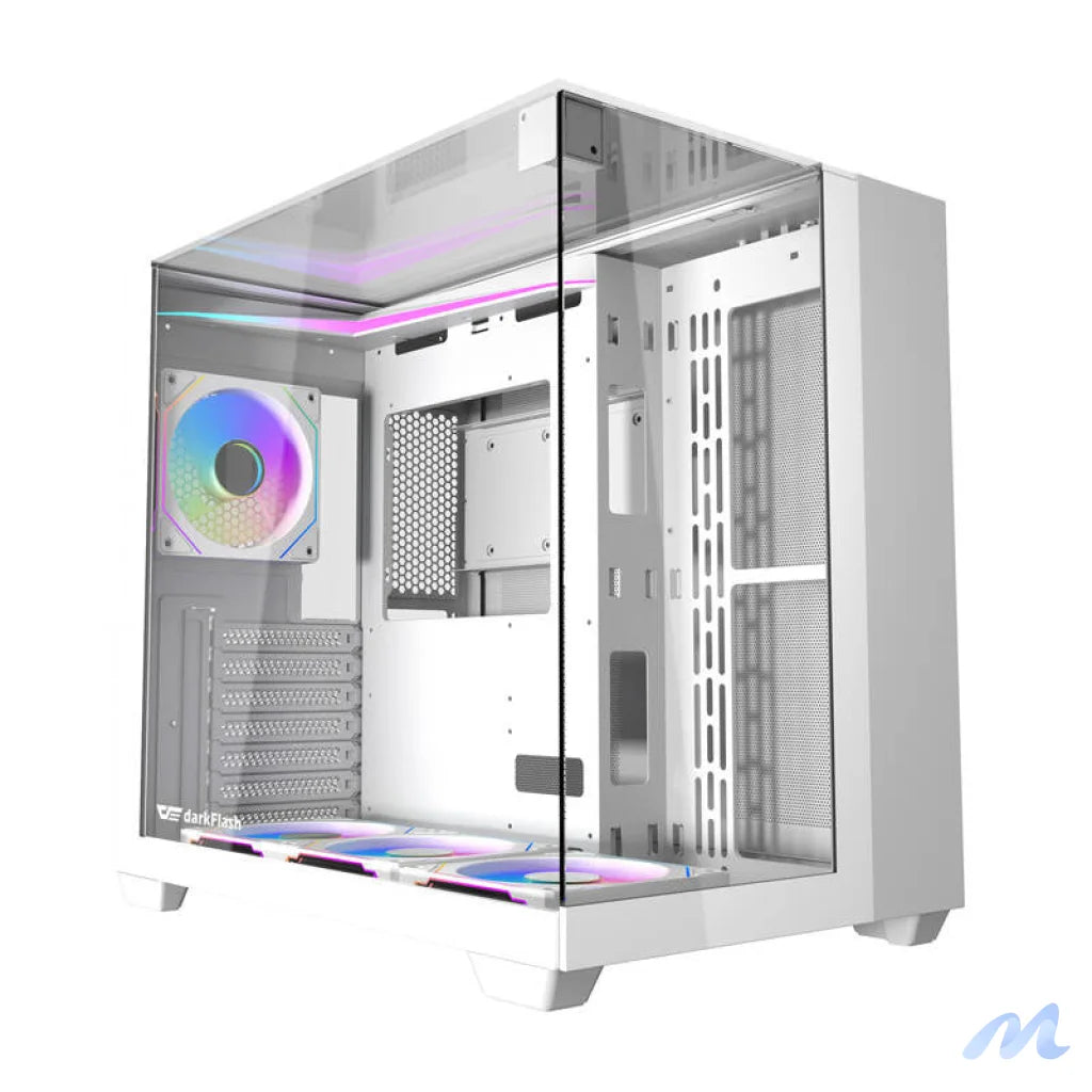 Darkflash TH285 computer case (white) + 4 fans