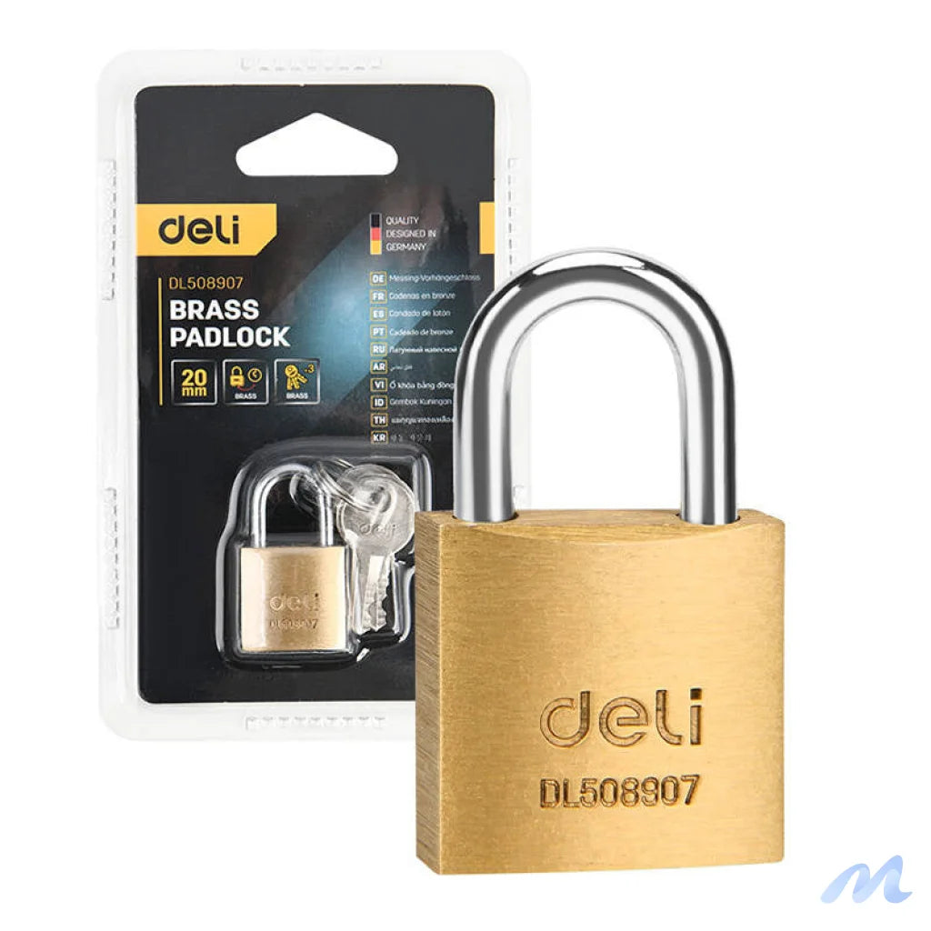 Deli Tools brass padlock EDL508907