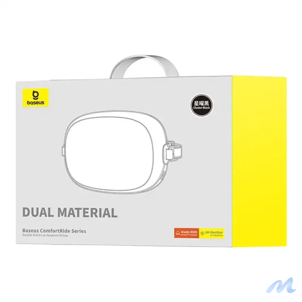 Double sided Car Headrest Mounted Pillow Baseus Comfort Ride (black)