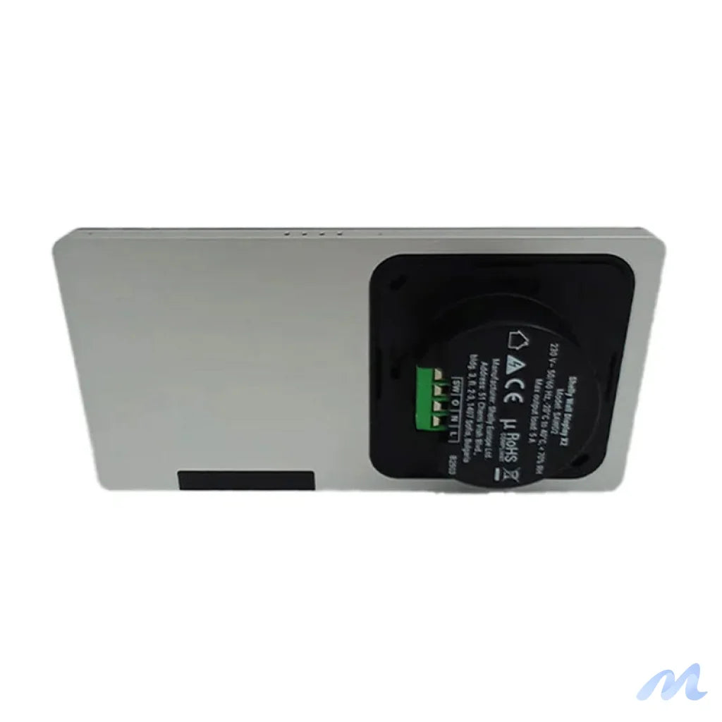 Dual Control Panel Shelly Wall Display X2 WiFi/BLU (silver) + BLU H&T