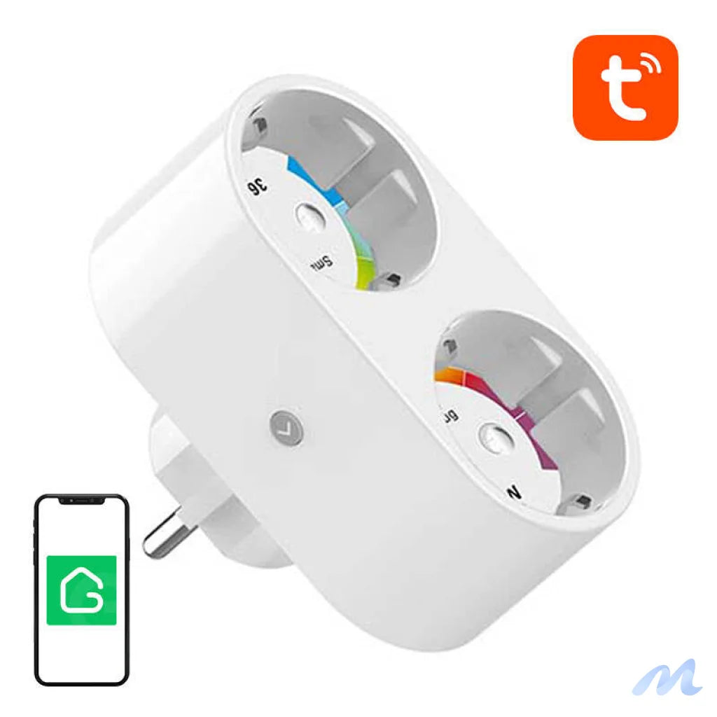 Dual smart plug WiFi Gosund SP211 3500W, Tuya