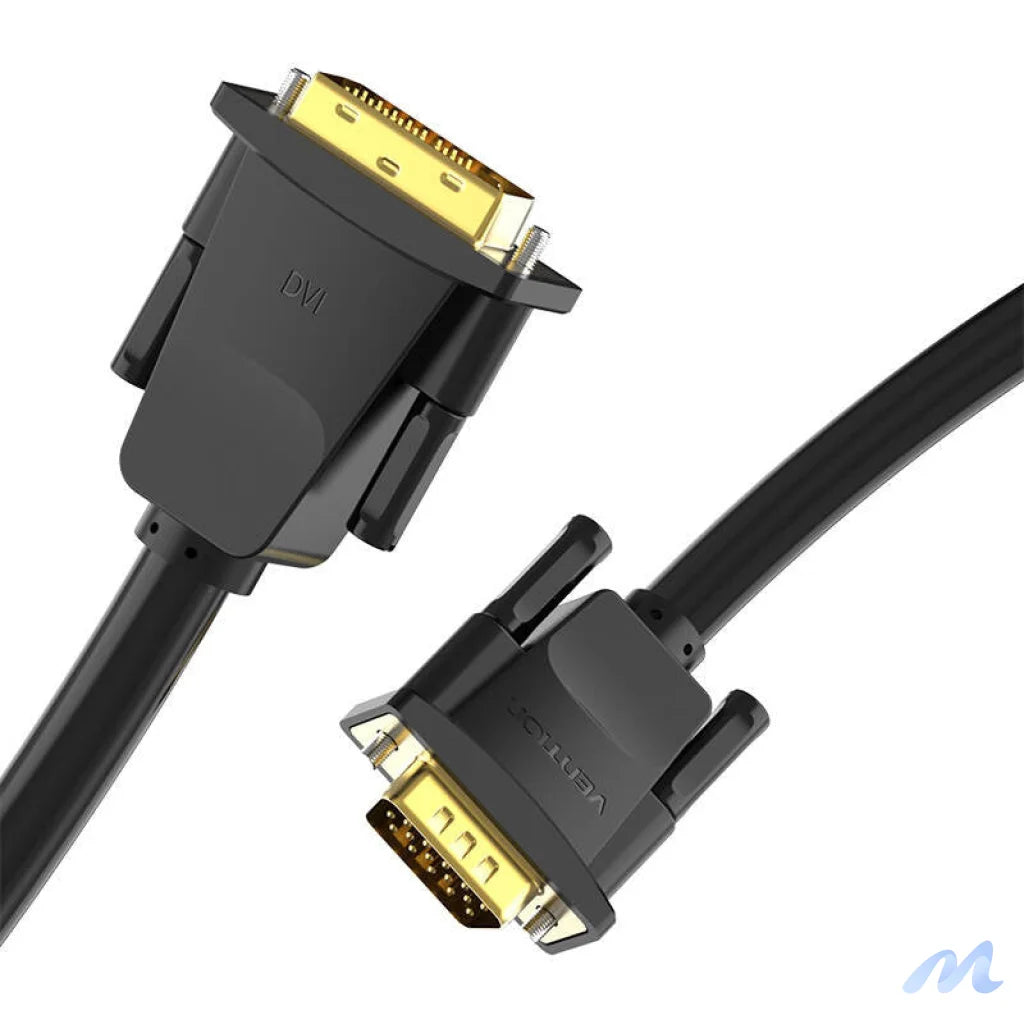 DVI (24+1) to VGA Cable Vention EABBG 1,5m, 1080P 60Hz (black)