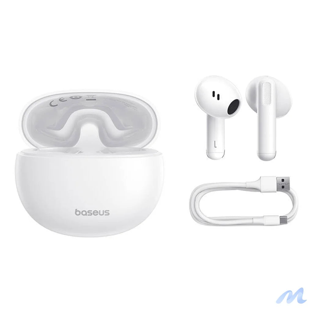 Earphones TWS Baseus Bowie E12 (white)