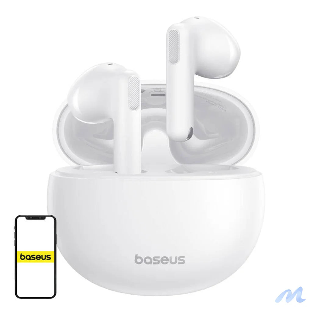 Earphones TWS Baseus Bowie E12 (white)