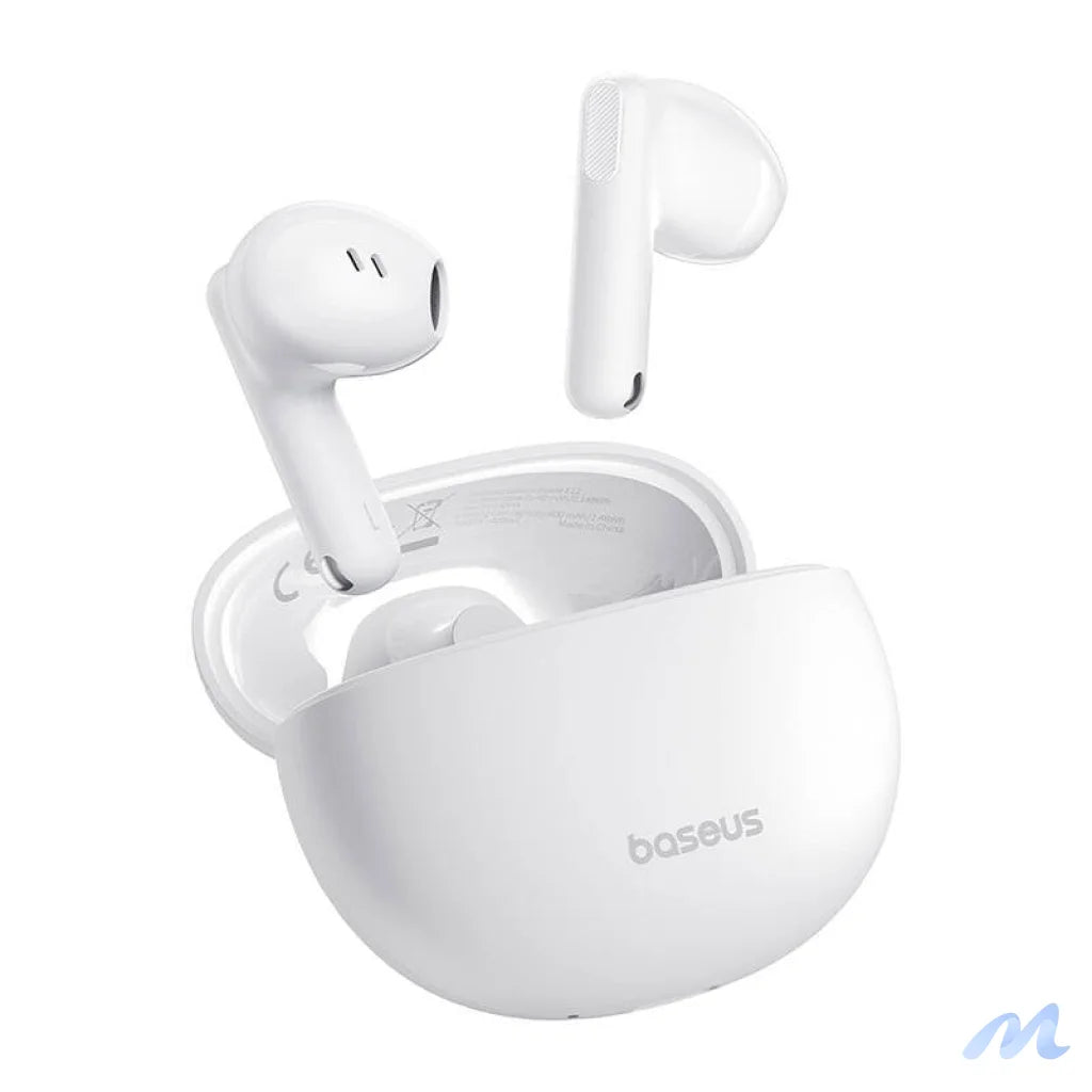 Earphones TWS Baseus Bowie E12 (white)