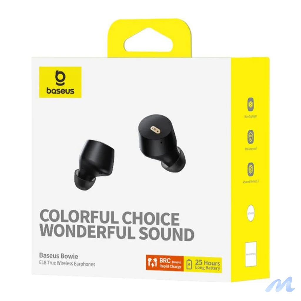 Earphones TWS Baseus Bowie E18 (black)