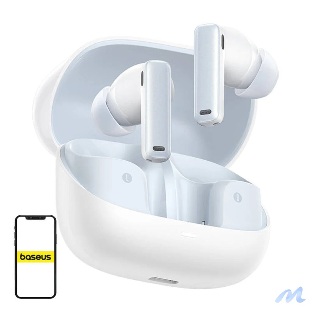 Earphones TWS Baseus Bowie M2s (white)