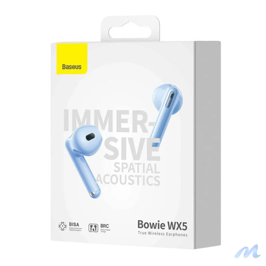 Earphones TWS Baseus Bowie WX5 (blue)