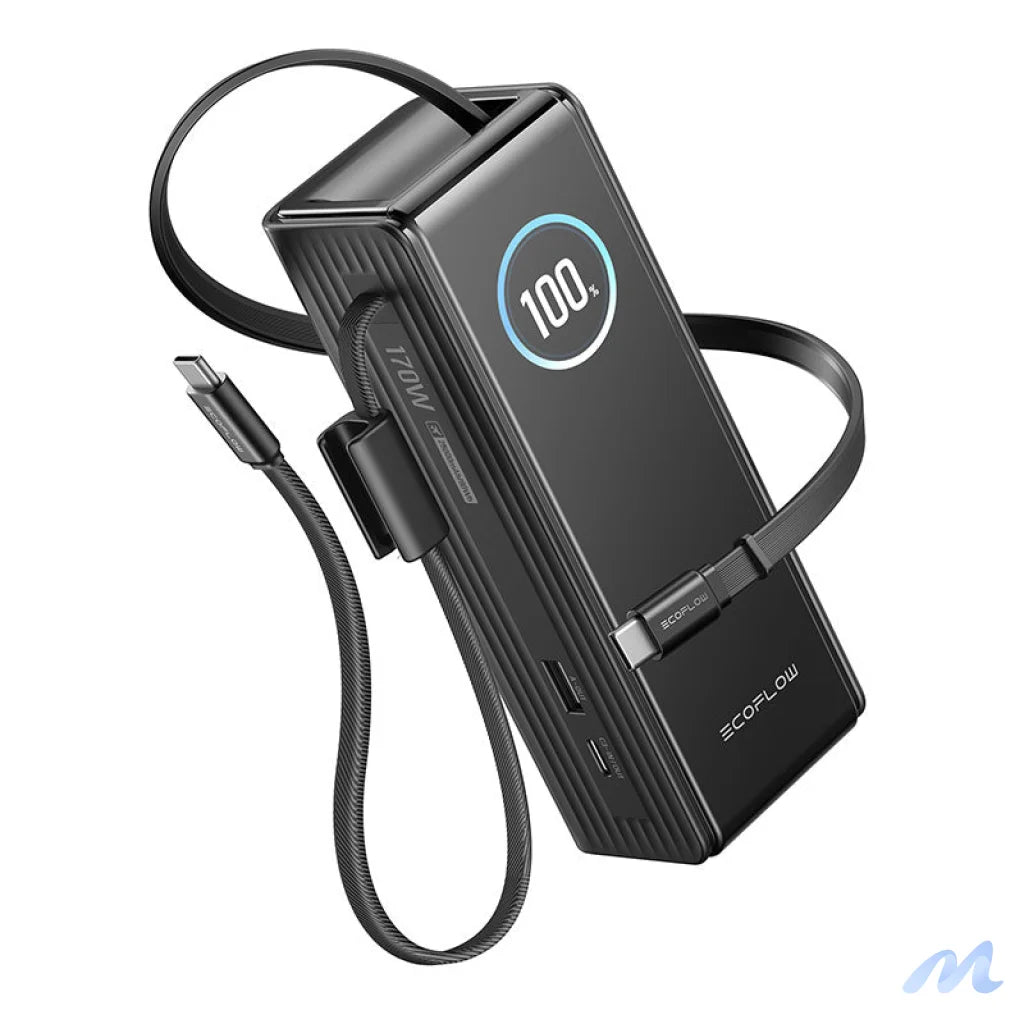 EcoFlow RAPID Powerbank 25000mAh, 170W (built-in 100W cables).