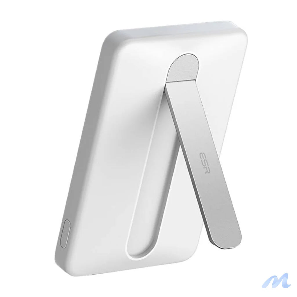 ESR Qi2 MagSlim 5000 mAh magnetic powerbank with stand (white)