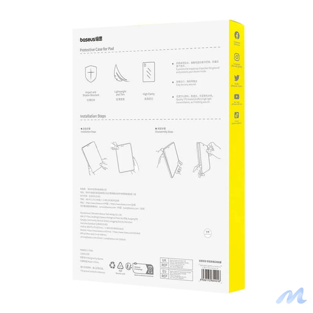 Etui ochronne Baseus Simple Pad (2017/2018) 9.7" (przeźroczyste)
