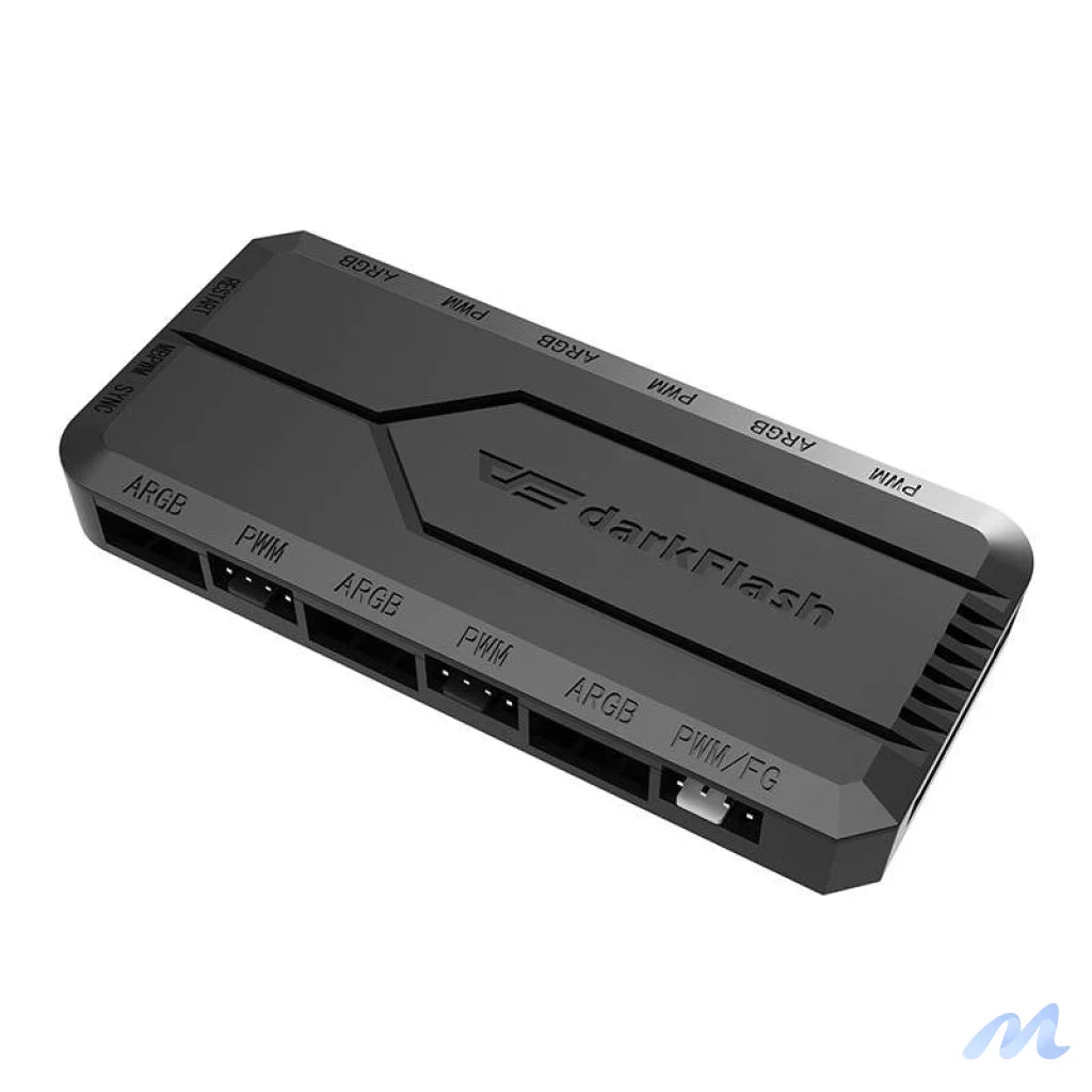 Fan control box for computer Darkflash RC2 RGB PWM + remote controller (black)