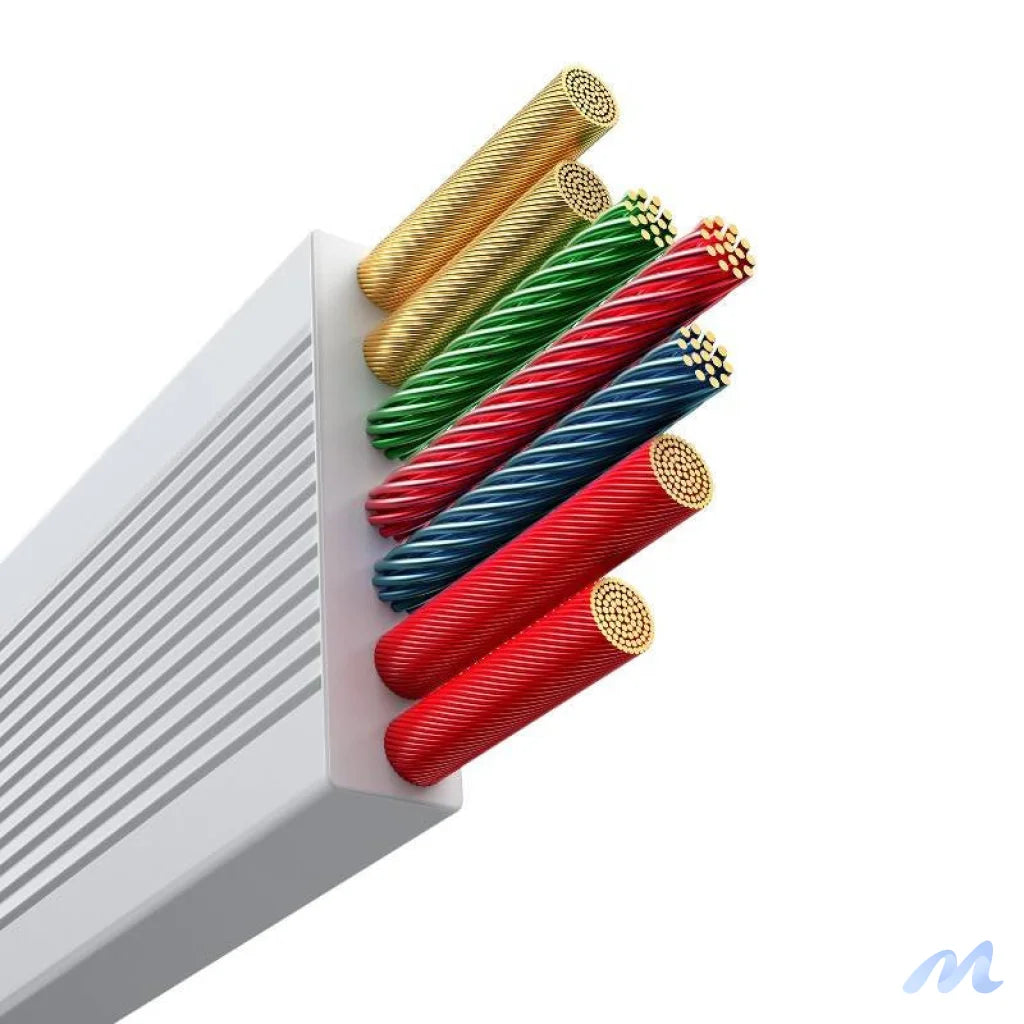 Fast Charging Cable 3in1 Baseus Free2Draw USB-C to USB-C/Lightning/Micro 100W, 1,1m (white)