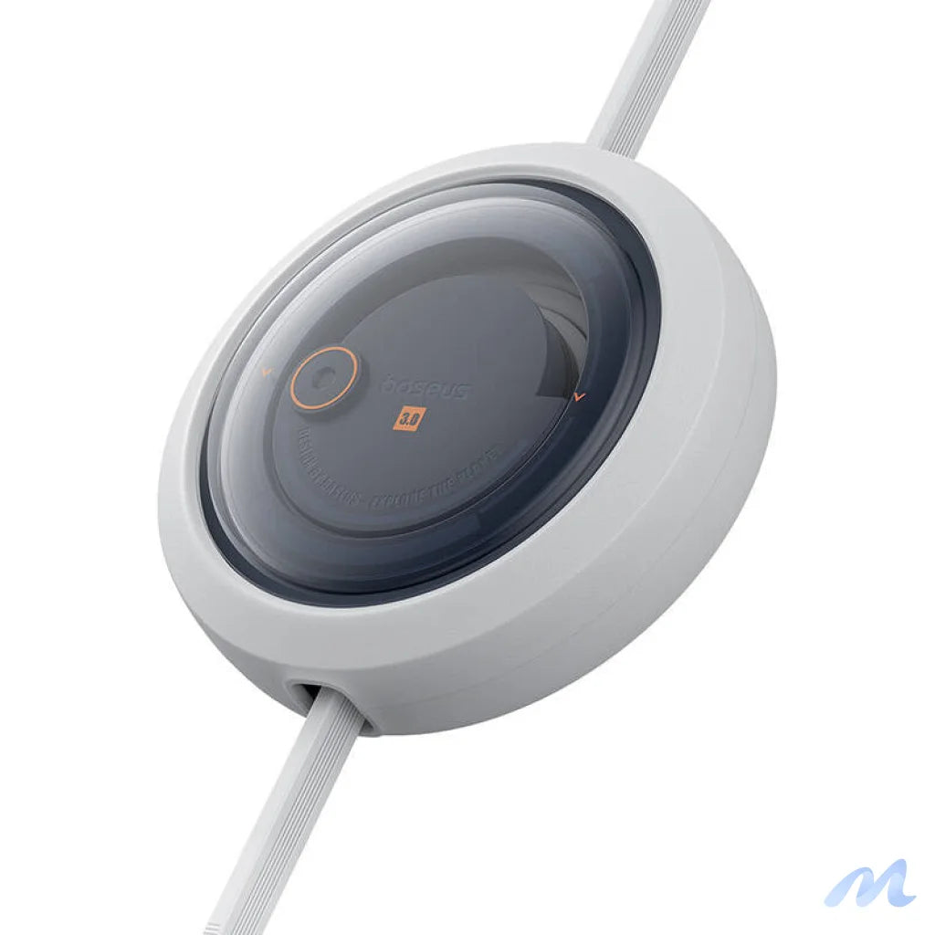 Fast Charging Cable 3in1 Baseus Free2Draw, USB to micro USB+USB-C+Lightning, 3.5A, 1.1m (white)