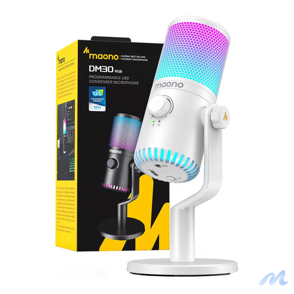 Gaming Microphone Maono DM30RGB (white)