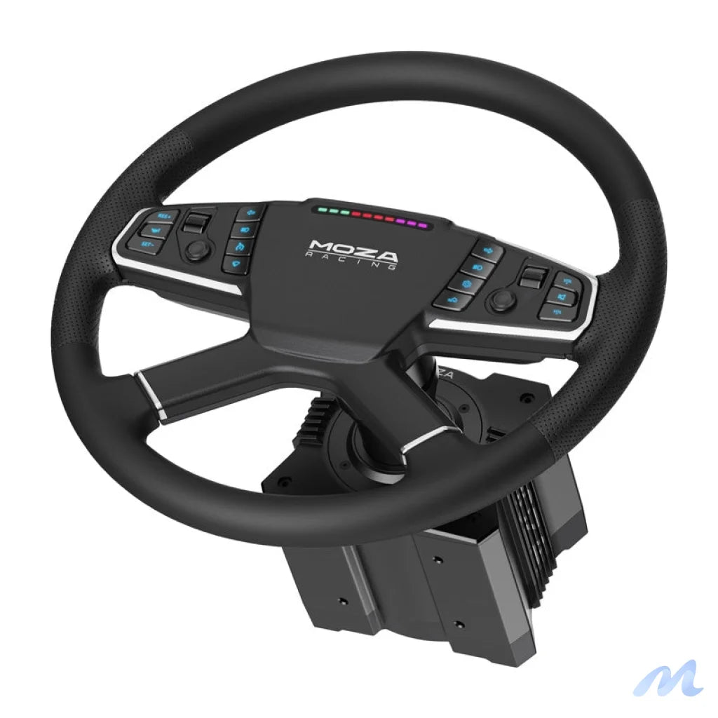Gaming set - R5 base + TSW truck steering wheel + SRP-Lite pedals + Moza Racing RS071 clamps (PC)