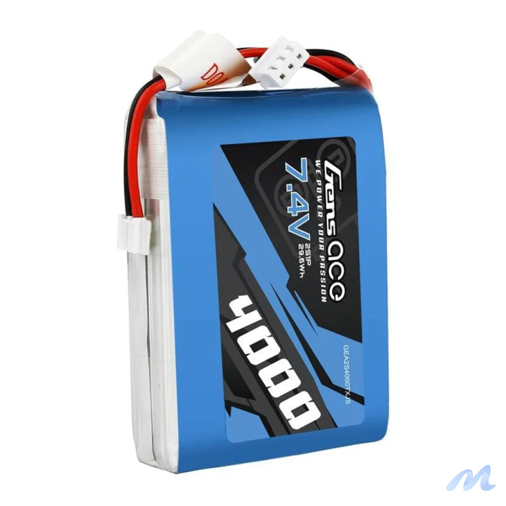 Gens Ace 4000mAh 7.4V 1C LiPo battery