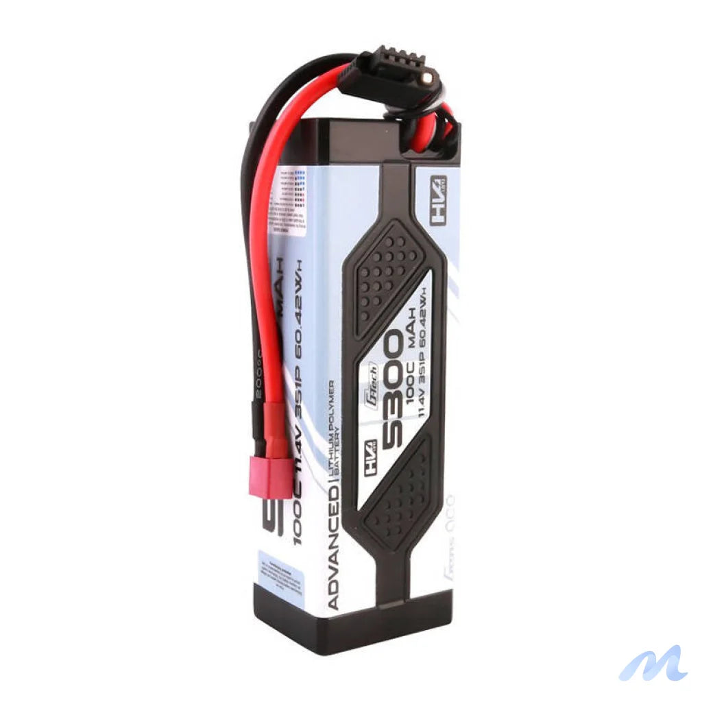Gens ace Advanced G-Tech 5300mAh 11.4V 3S1P 100C HV car Lipo Battery Pack Hardcase with Deans Plug