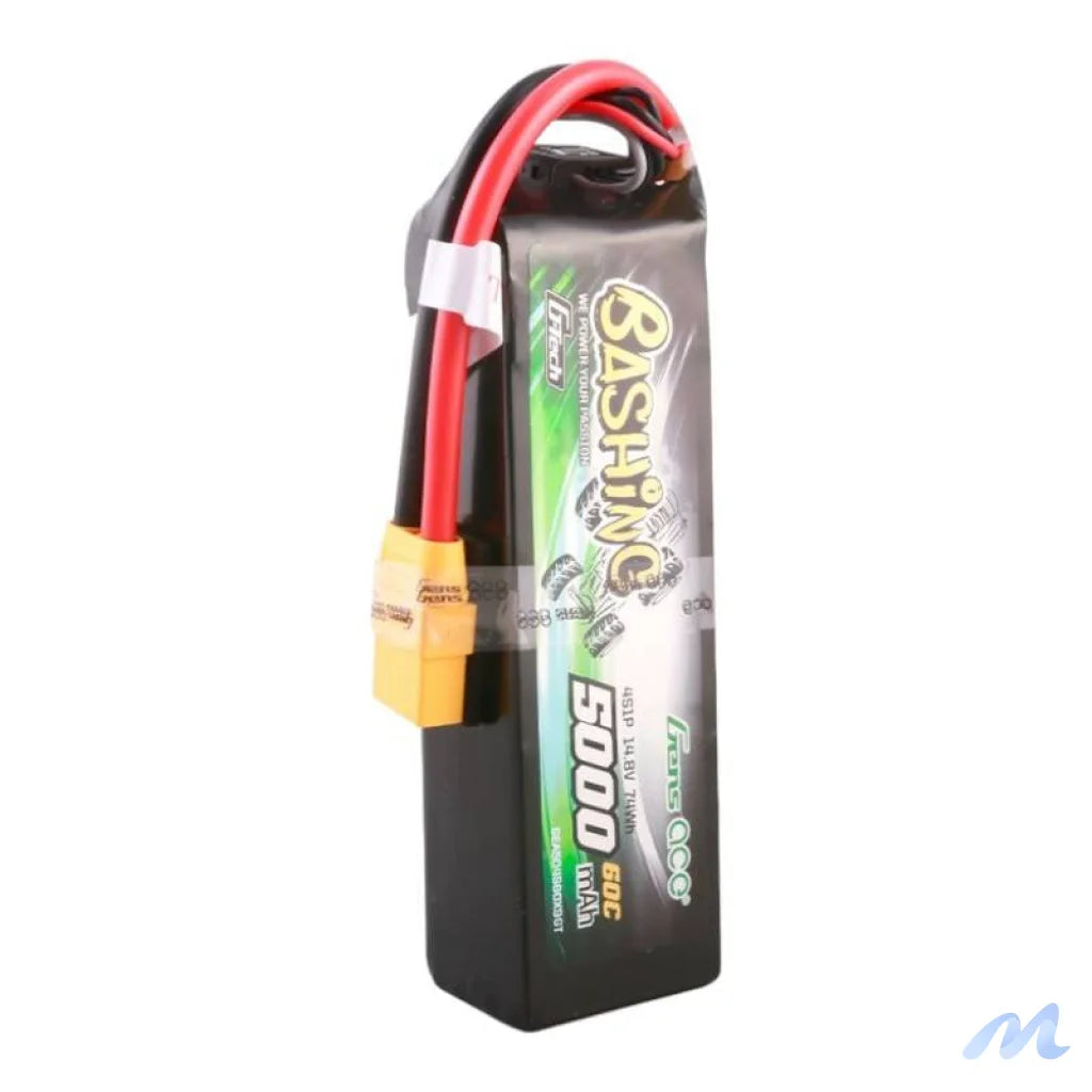 Gens ace G-Tech 5000mAh 14.8V 4S1P 60C Lipo Battery Pack with XT90 Plug-Bashing Series