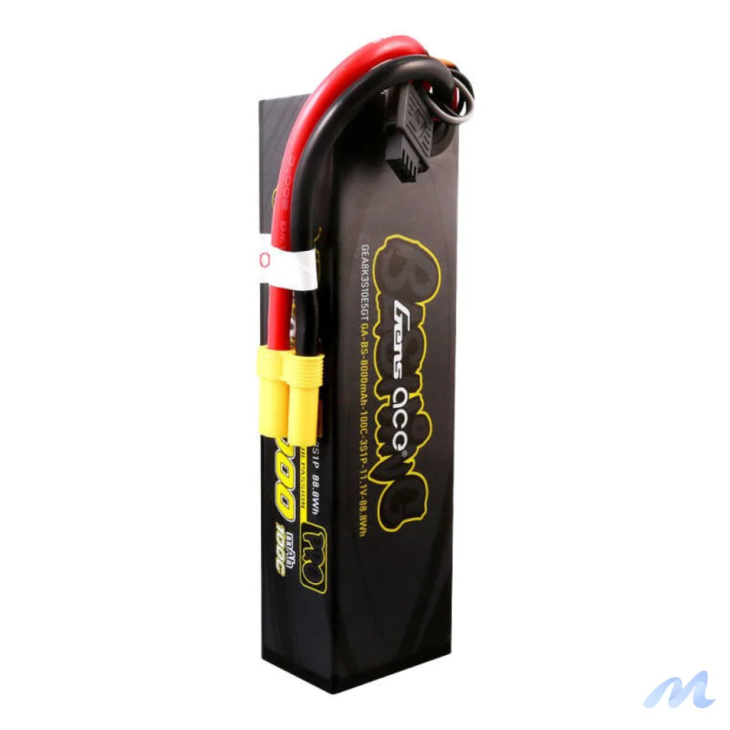 Gens ace G-Tech 8000mAh 11.1V 100C 3S1P Lipo Battery Pack with EC5-Bashing Series