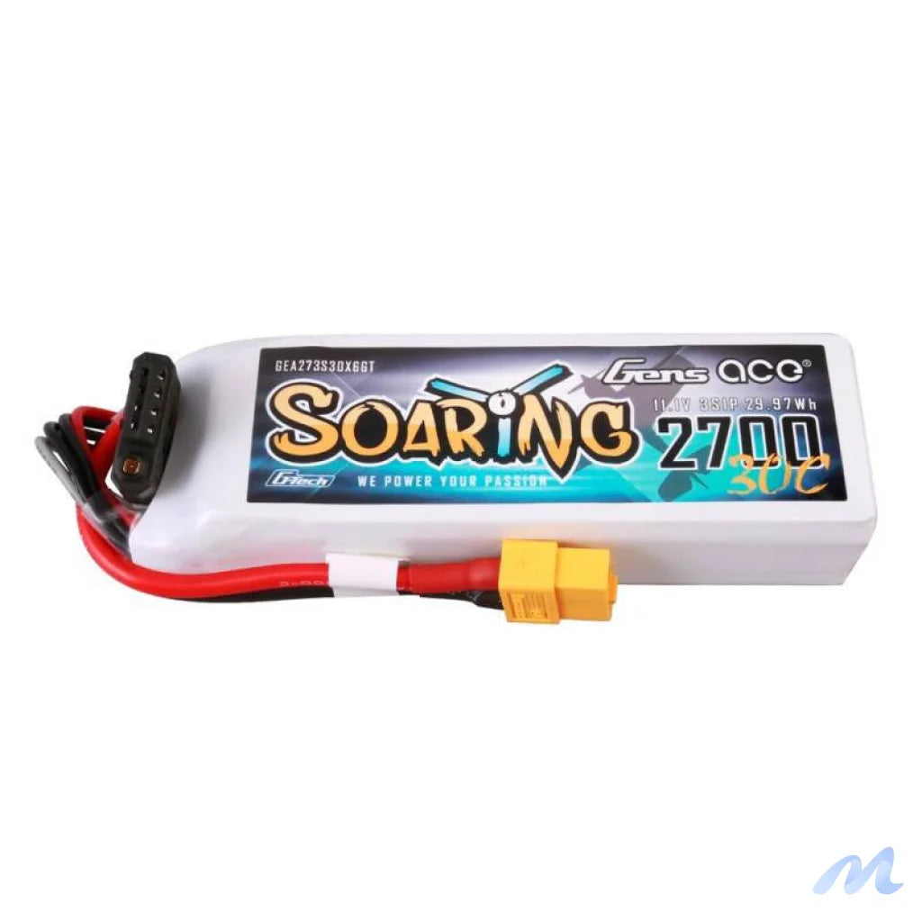 Gens ace G-Tech Soaring 2700mAh 11.1V 30C 3S1P LiPo Battery