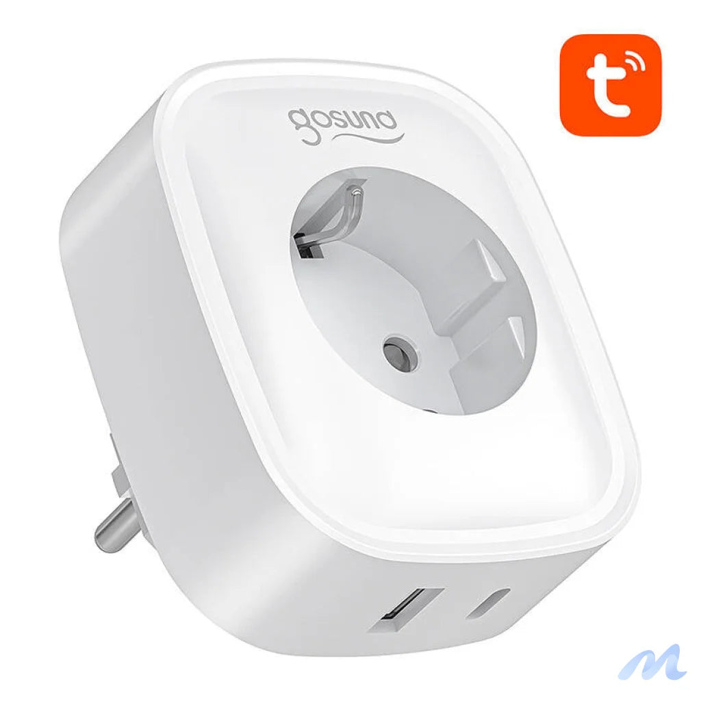 Gosund SP6 16A USB-C 20W Tuya smart WiFi/Bluetooth socket