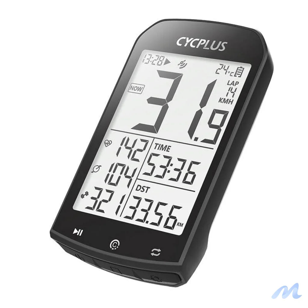GPS bike computer Cycplus M1 - compatibile with Strava, Trainingpeaks etc.