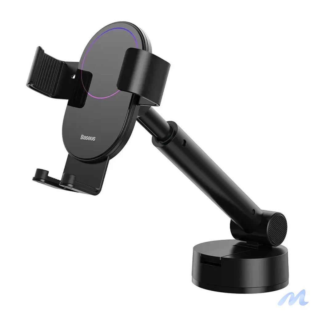 Gravity car mount for Baseus Tank phone with suction cup (black)