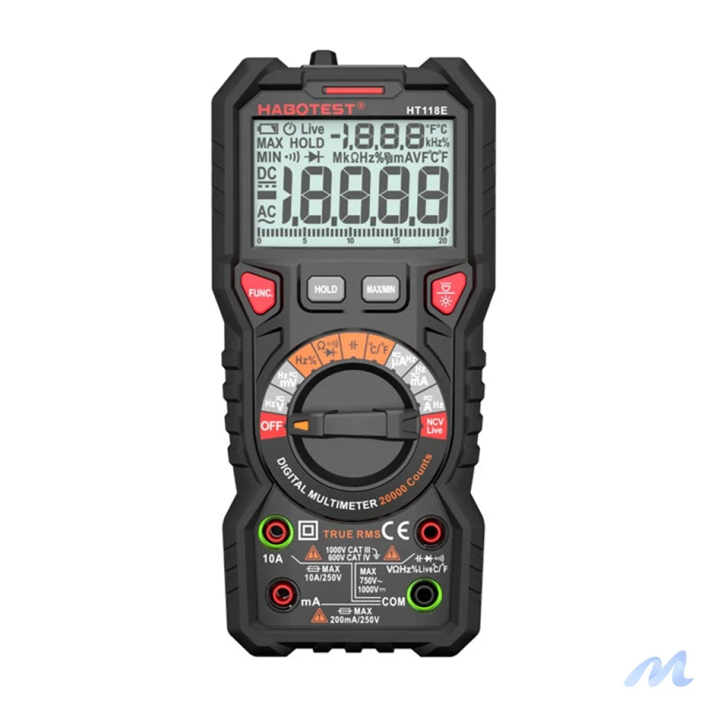 Habotest HT118E Universal Digital Multimeter True RMS NCV