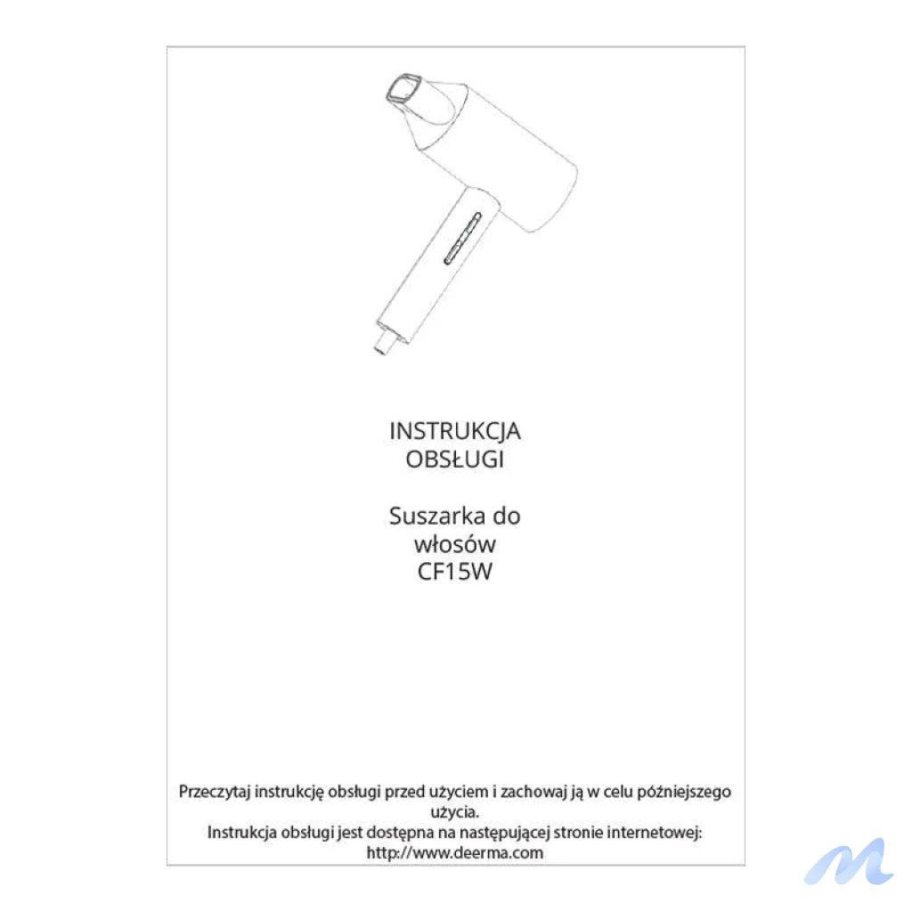 Hair Dryer Deerma CF15W