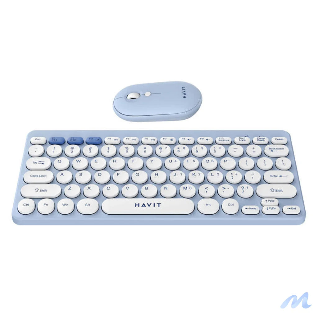 Havit KB279GCM wireless 2-in-1 gaming set keyboard + mouse (blue) (QWERTY)