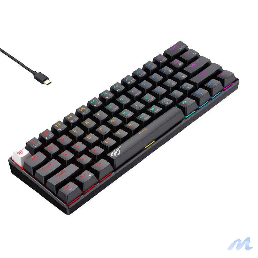 Havit KB903L wired mechanical / gaming RGB keyboard (black) (QWERTY)