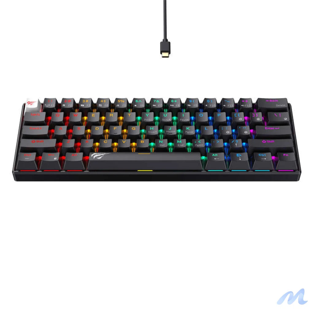 Havit KB903L wired mechanical / gaming RGB keyboard (black) (QWERTY)