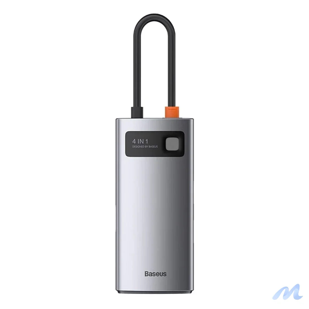 Hub 4in1 Baseus Metal Gleam Series, USB-C to USB 3.0 + USB 2.0 + HDMI + USB-C PD