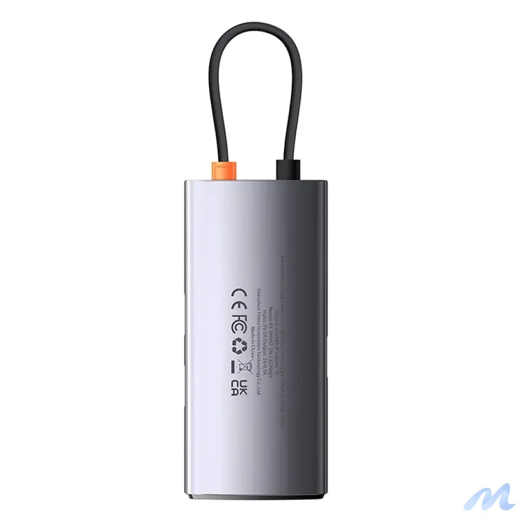 Hub 4in1 Baseus Metal Gleam Series, USB-C to 3x USB 3.0 + Ethernet RJ45