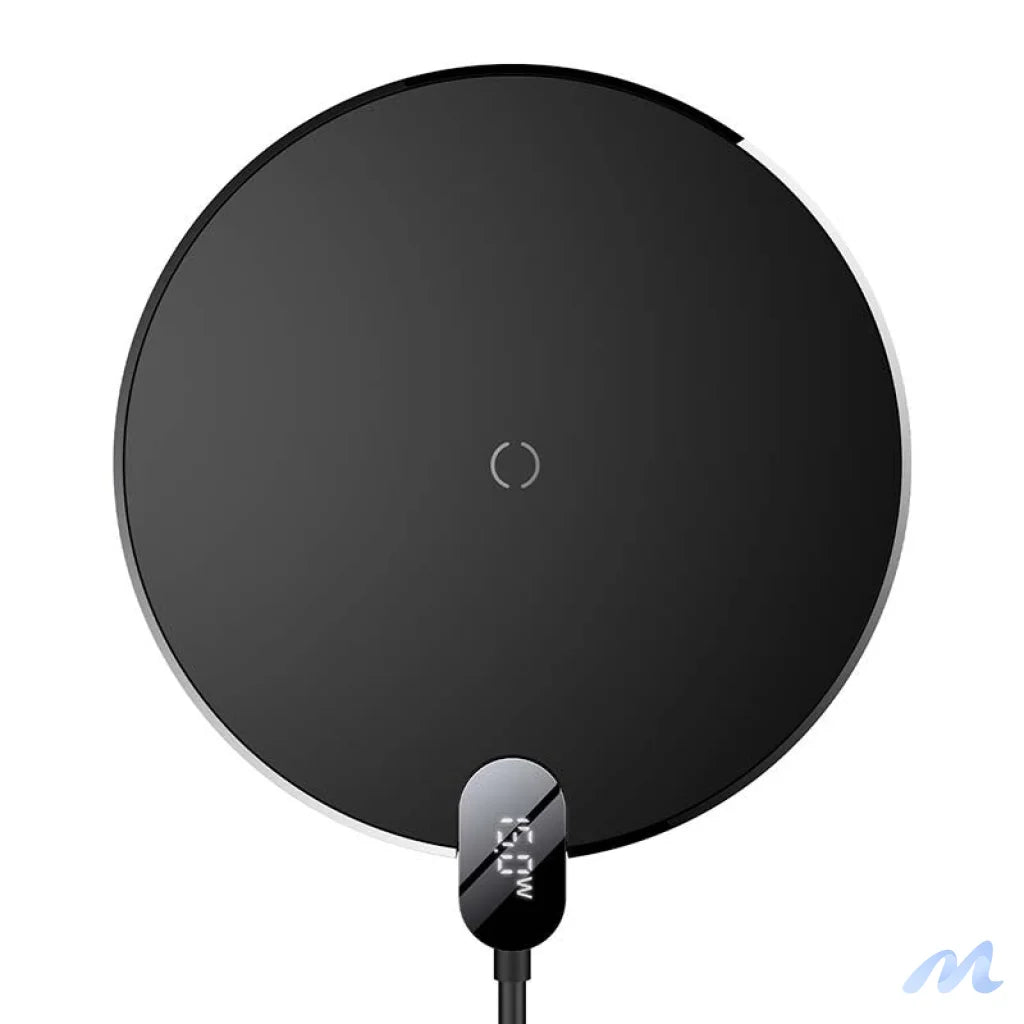 Inductive wireless charger Baseus Digital LED 15W (black)