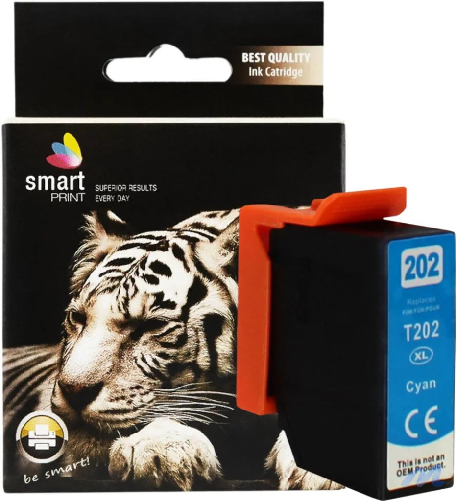 Ink for Epson | C13T02H24010 / 202XL | cyan | 13 ml | Smart Print