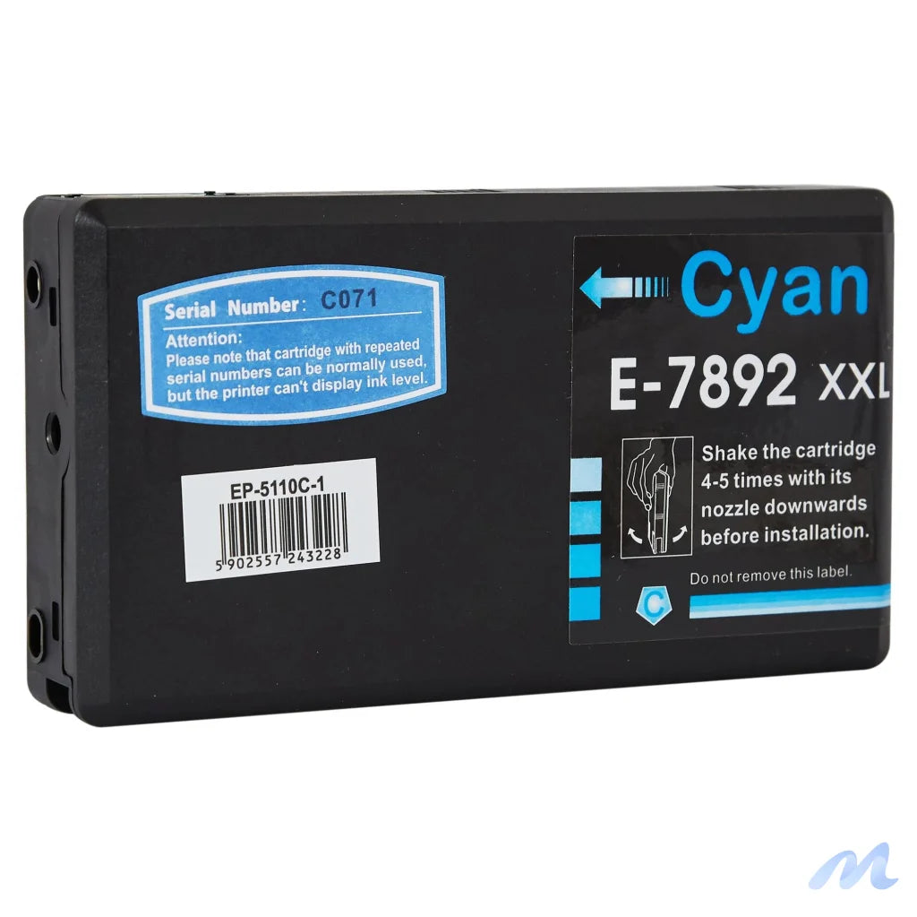 Ink for Epson | C13T789240 / T7892 | cyan | 36 ml | bulk