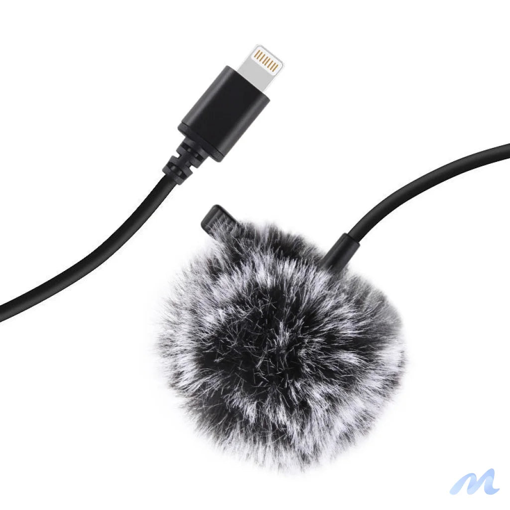 Jack Puluz tie microphone with clip PU426 1.5m 3.5mm Lightning