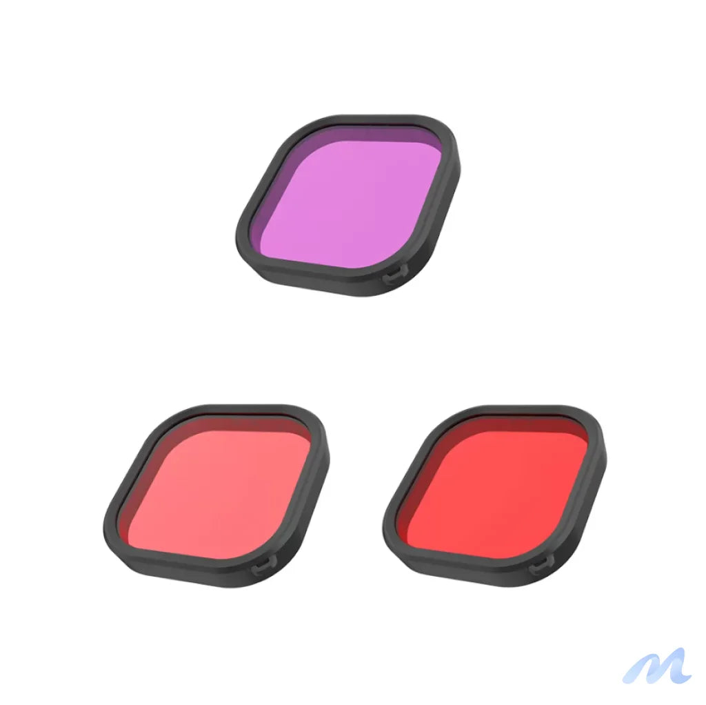 Lens waterproof filter set Telesin for GoPro Hero 9 / Hero 10 / Hero 11 / Hero 12 (GP-FLT-904)