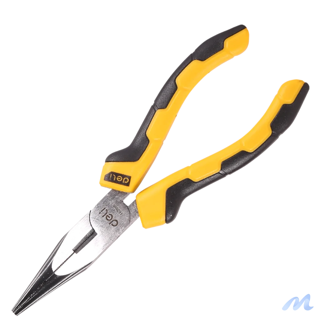 Long Nose Pliers 6" Deli Tools EDL2106 (yellow)